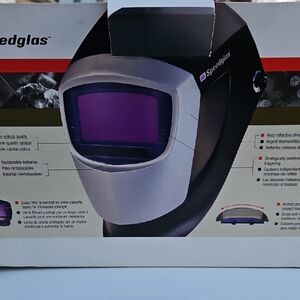 Welding Helmet - Black and Silver